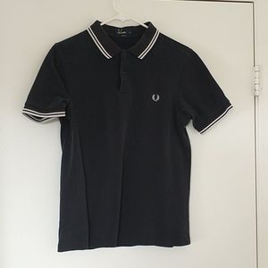 Navy/White Fred Perry Twin Tipped polo shirt